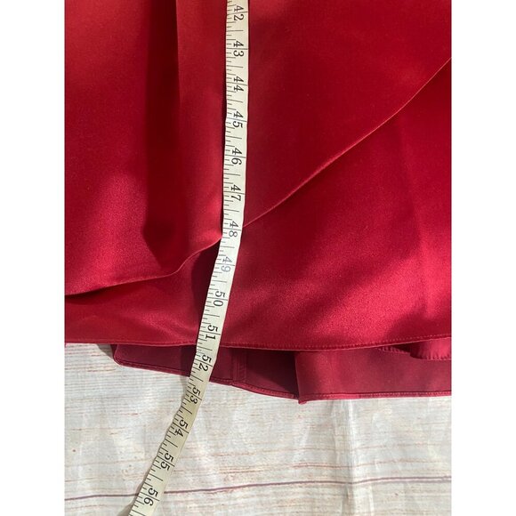 NWT David's Bridal Women's Apple Red Sleeveless Bridal Bridesmaid Dress - 16 - Picture 7 of 10